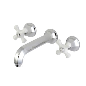 Metropolitan KS4121PX Two-Handle 3-Hole Wall Mount Bathroom Faucet, Polished Chrome