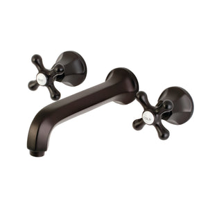 Metropolitan KS4125AX Two-Handle 3-Hole Wall Mount Bathroom Faucet, Oil Rubbed Bronze