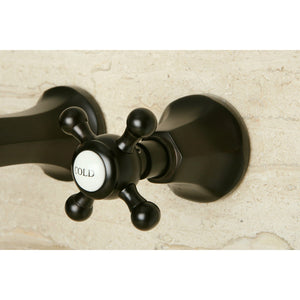 Metropolitan KS4125BX Two-Handle 3-Hole Wall Mount Bathroom Faucet, Oil Rubbed Bronze