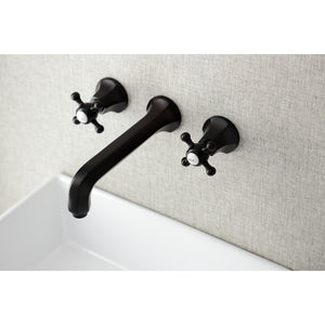 Metropolitan KS4125BX Two-Handle 3-Hole Wall Mount Bathroom Faucet, Oil Rubbed Bronze