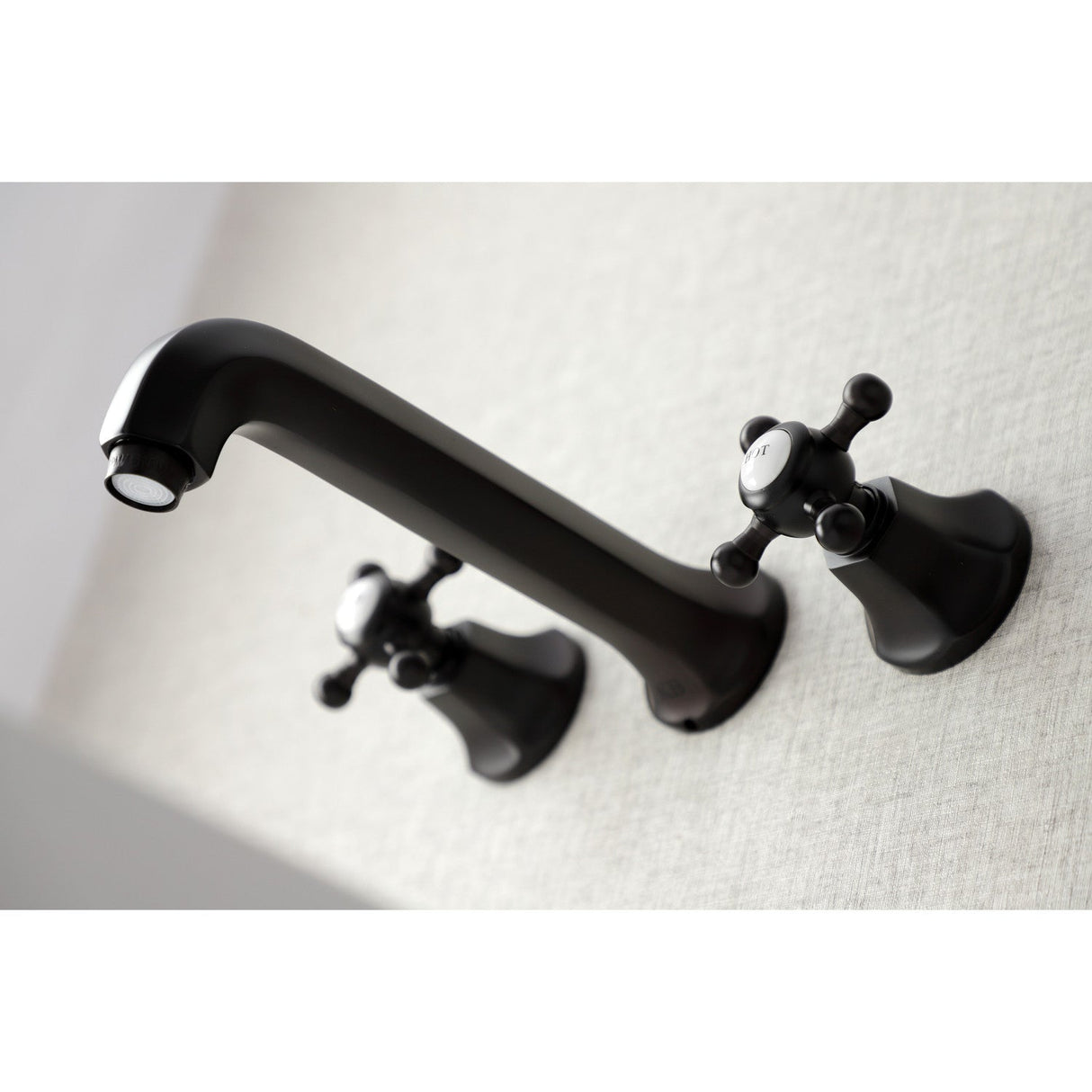 Metropolitan KS4125BX Two-Handle 3-Hole Wall Mount Bathroom Faucet, Oil Rubbed Bronze