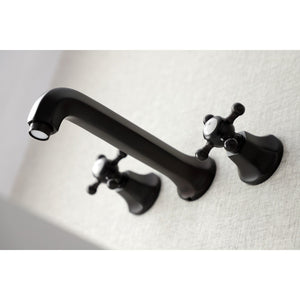 Metropolitan KS4125BX Two-Handle 3-Hole Wall Mount Bathroom Faucet, Oil Rubbed Bronze