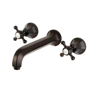 Metropolitan KS4125BX Two-Handle 3-Hole Wall Mount Bathroom Faucet, Oil Rubbed Bronze