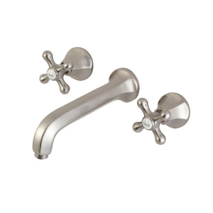 Metropolitan KS4128AX Two-Handle 3-Hole Wall Mount Bathroom Faucet, Brushed Nickel