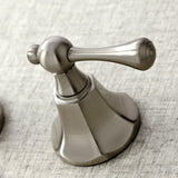 Metropolitan KS4128BL Two-Handle 3-Hole Wall Mount Bathroom Faucet, Brushed Nickel