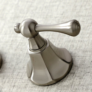 Metropolitan KS4128BL Two-Handle 3-Hole Wall Mount Bathroom Faucet, Brushed Nickel