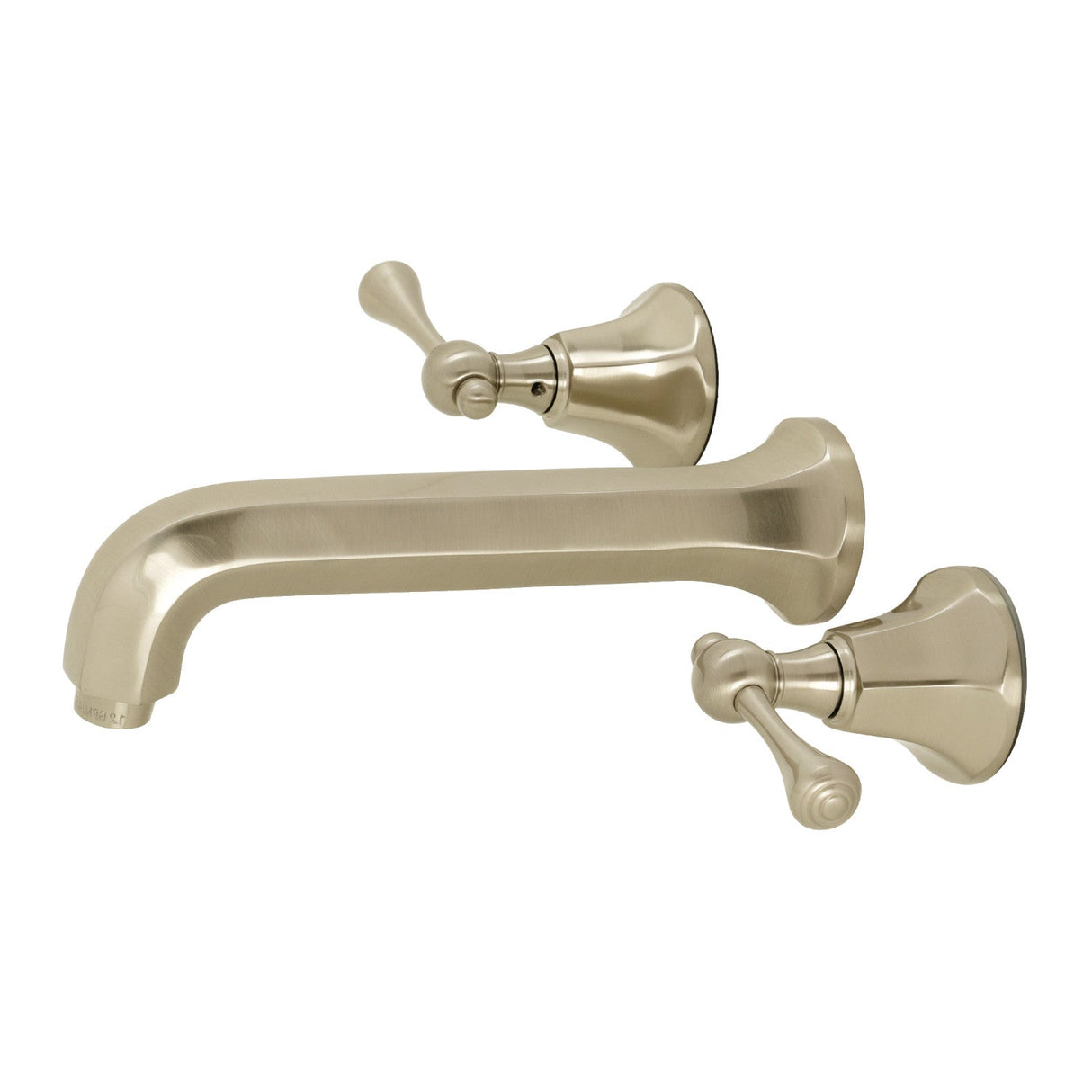 Metropolitan KS4128BL Two-Handle 3-Hole Wall Mount Bathroom Faucet, Brushed Nickel