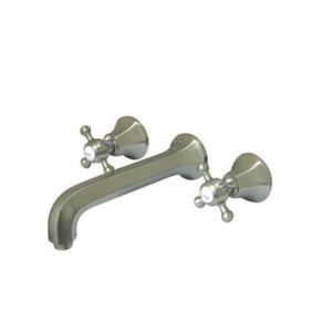 Metropolitan KS4128BX Two-Handle 3-Hole Wall Mount Bathroom Faucet, Brushed Nickel