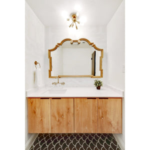 Concord KS412SB Two-Handle 2-Hole Wall Mount Kitchen Faucet, Brushed Brass