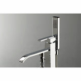 Executive KS4131QLL Single-Handle 1-Hole Freestanding Tub Faucet with Hand Shower, Polished Chrome