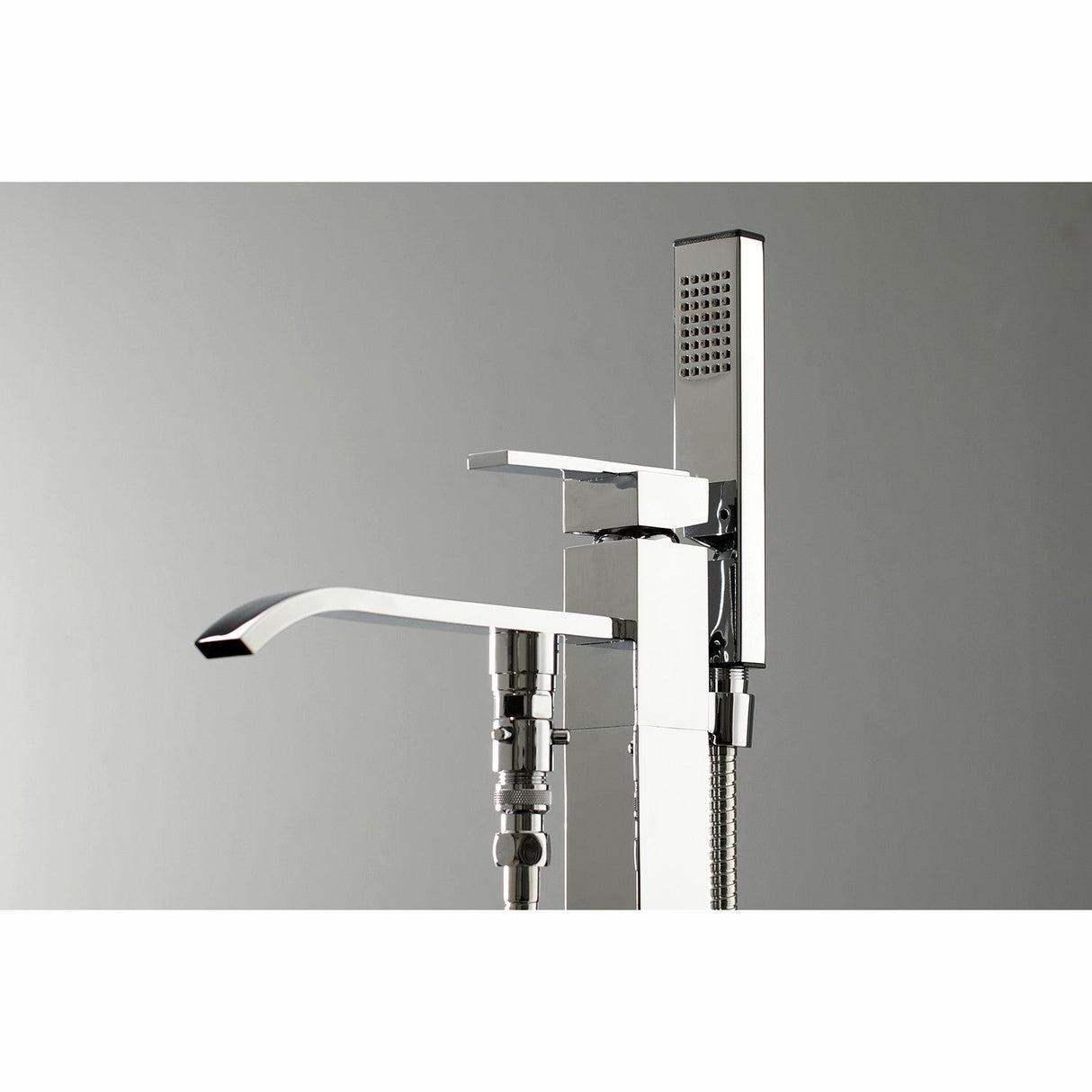 Executive KS4131QLL Single-Handle 1-Hole Freestanding Tub Faucet with Hand Shower, Polished Chrome