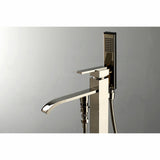 Executive KS4136QLL Single-Handle 1-Hole Freestanding Tub Faucet with Hand Shower, Polished Nickel