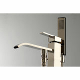 Executive KS4136QLL Single-Handle 1-Hole Freestanding Tub Faucet with Hand Shower, Polished Nickel