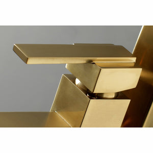 Executive KS4137QLL Single-Handle 1-Hole Freestanding Tub Faucet with Hand Shower, Brushed Brass