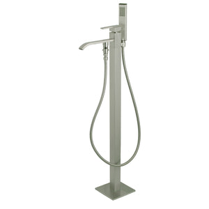 Executive KS4138QLL Single-Handle 1-Hole Freestanding Tub Faucet with Hand Shower, Brushed Nickel