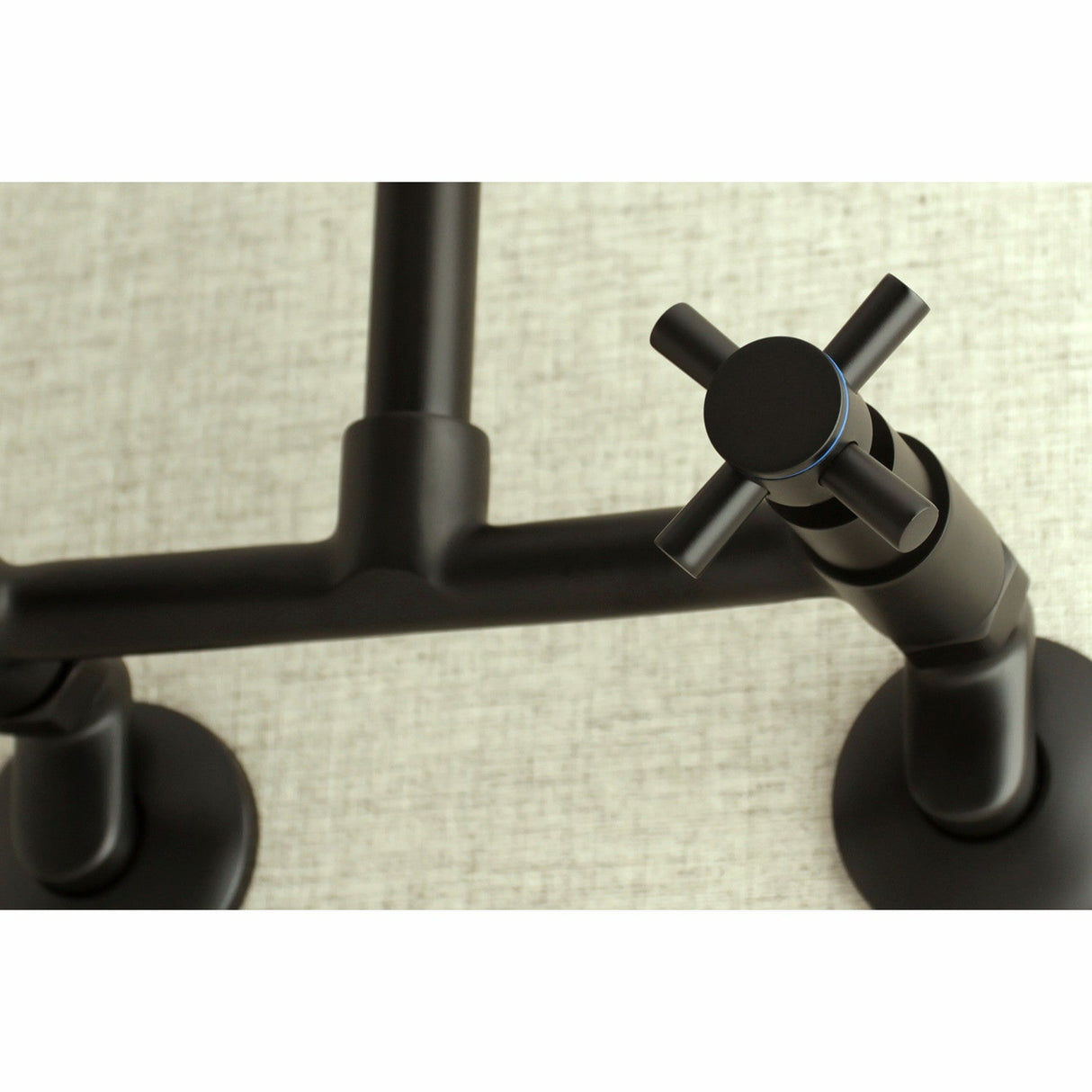 Concord KS413MB Two-Handle 2-Hole Wall Mount Kitchen Faucet, Matte Black