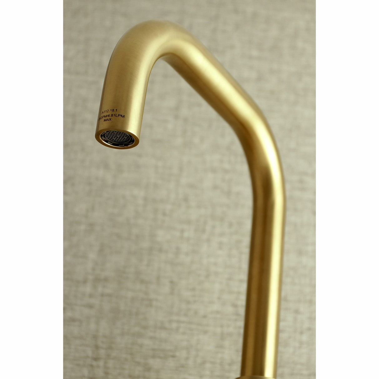 Concord KS413SB Two-Handle 2-Hole Wall Mount Kitchen Faucet, Brushed Brass