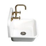 Concord KS413SB Two-Handle 2-Hole Wall Mount Kitchen Faucet, Brushed Brass