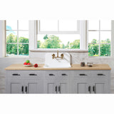 Concord KS413SB Two-Handle 2-Hole Wall Mount Kitchen Faucet, Brushed Brass