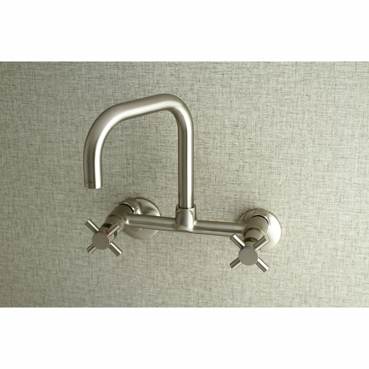 Concord KS413SN Two-Handle 2-Hole Wall Mount Kitchen Faucet, Brushed Nickel