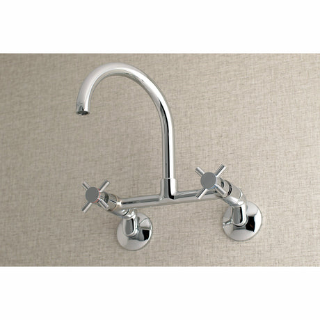Concord KS414C Two-Handle 2-Hole Wall Mount Kitchen Faucet, Polished Chrome