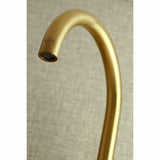 Concord KS414SB Two-Handle 2-Hole Wall Mount Kitchen Faucet, Brushed Brass