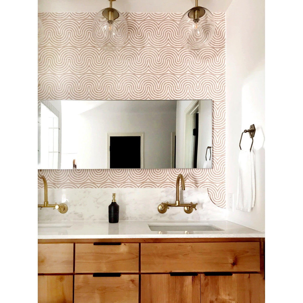 Concord KS414SB Two-Handle 2-Hole Wall Mount Kitchen Faucet, Brushed Brass