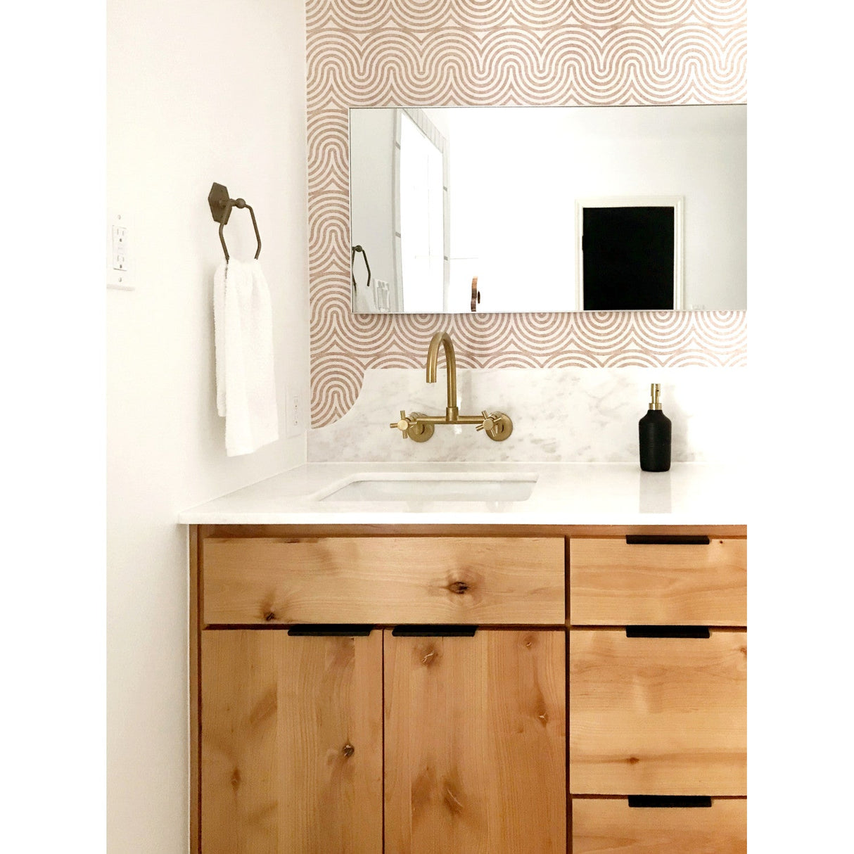 Concord KS414SB Two-Handle 2-Hole Wall Mount Kitchen Faucet, Brushed Brass