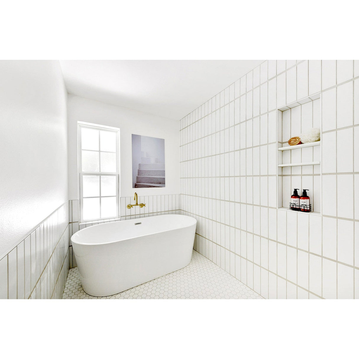 Concord KS414SB Two-Handle 2-Hole Wall Mount Kitchen Faucet, Brushed Brass