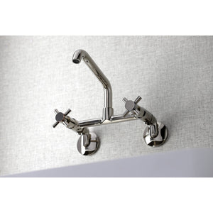 Concord KS423PN Two-Handle 2-Hole Wall Mount Kitchen Faucet, Polished Nickel