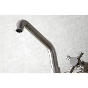 Concord KS423SN Two-Handle 2-Hole Wall Mount Kitchen Faucet, Brushed Nickel