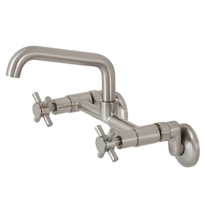 Concord KS423SN Two-Handle 2-Hole Wall Mount Kitchen Faucet, Brushed Nickel