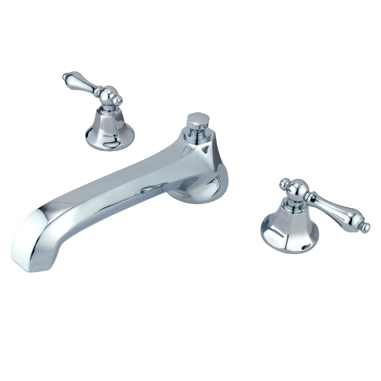 Metropolitan KS4301AL Two-Handle 3-Hole Deck Mount Roman Tub Faucet, Polished Chrome