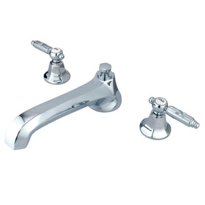 Georgian KS4301GL Two-Handle 3-Hole Deck Mount Roman Tub Faucet, Polished Chrome