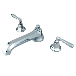 Metropolitan KS4301HL Two-Handle 3-Hole Deck Mount Roman Tub Faucet, Polished Chrome