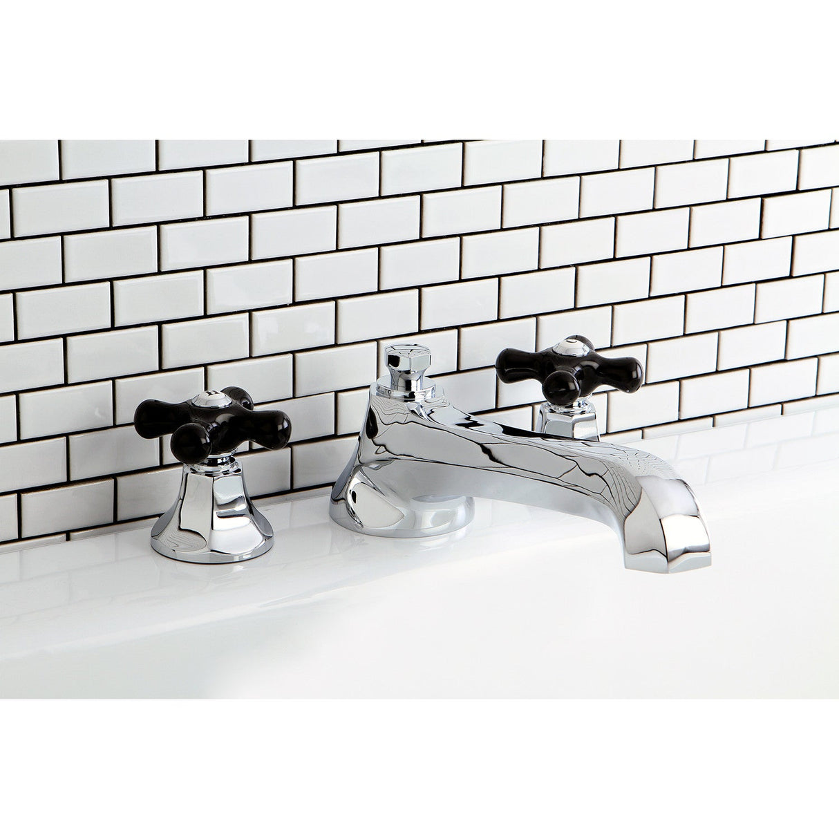 Duchess KS4301PKX Two-Handle 3-Hole Deck Mount Roman Tub Faucet, Polished Chrome