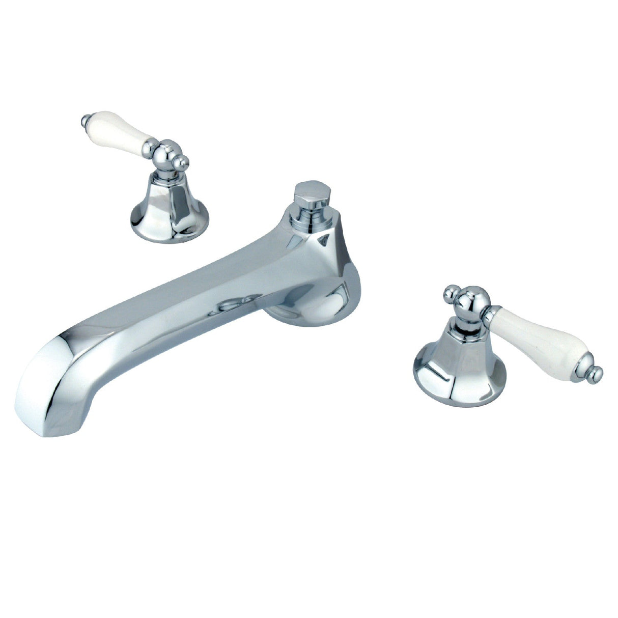 Metropolitan KS4301PL Two-Handle 3-Hole Deck Mount Roman Tub Faucet, Polished Chrome