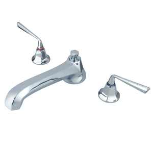 Silver Sage KS4301ZL Two-Handle 3-Hole Deck Mount Roman Tub Faucet, Polished Chrome