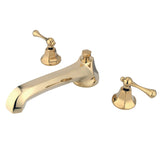 Vintage KS4302BL Two-Handle 3-Hole Deck Mount Roman Tub Faucet, Polished Brass