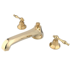 Metropolitan KS4302NL Two-Handle 3-Hole Deck Mount Roman Tub Faucet, Polished Brass