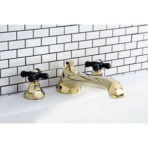 Duchess KS4302PKX Two-Handle 3-Hole Deck Mount Roman Tub Faucet, Polished Brass