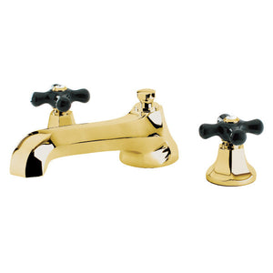 Duchess KS4302PKX Two-Handle 3-Hole Deck Mount Roman Tub Faucet, Polished Brass