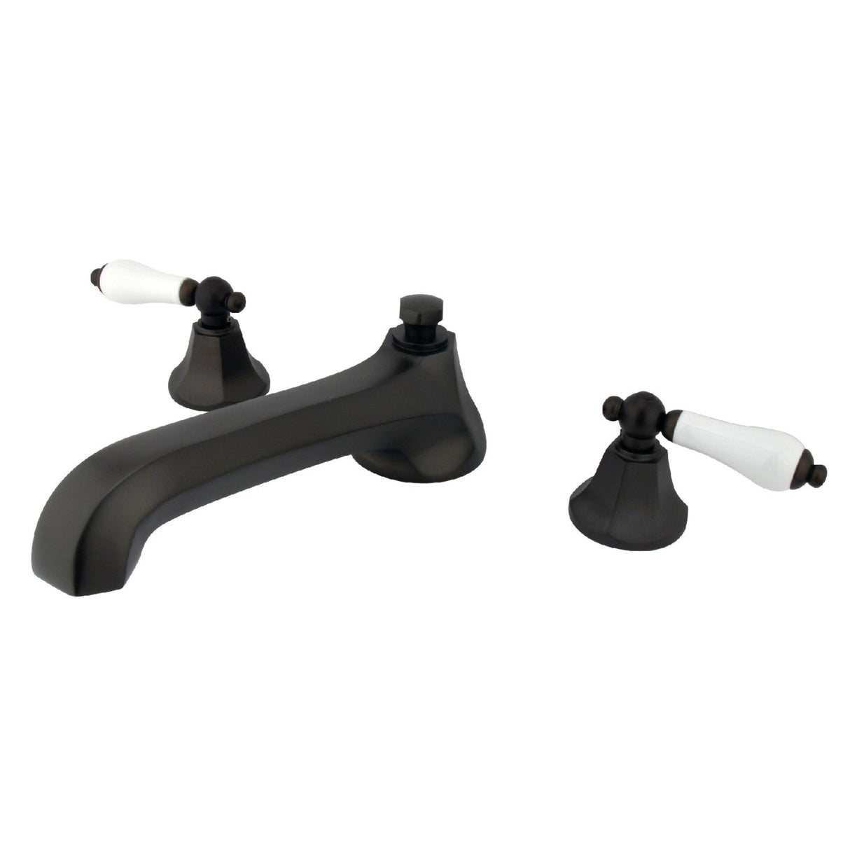Metropolitan KS4305PL Two-Handle 3-Hole Deck Mount Roman Tub Faucet, Oil Rubbed Bronze