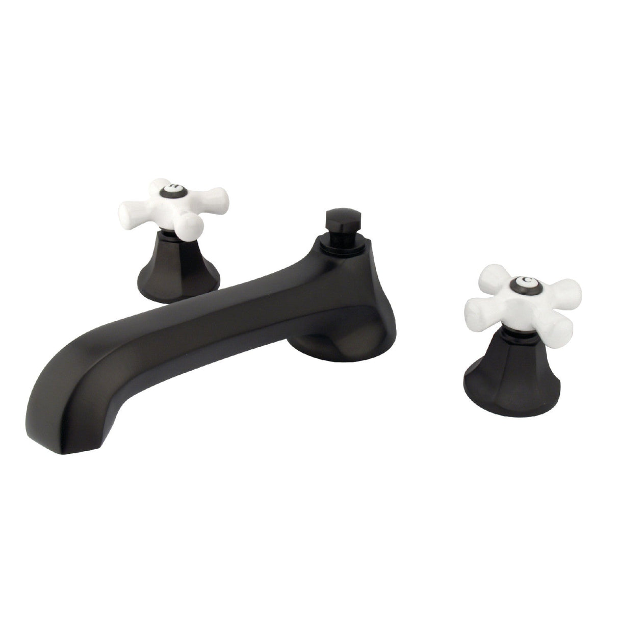 Metropolitan KS4305PX Two-Handle 3-Hole Deck Mount Roman Tub Faucet, Oil Rubbed Bronze