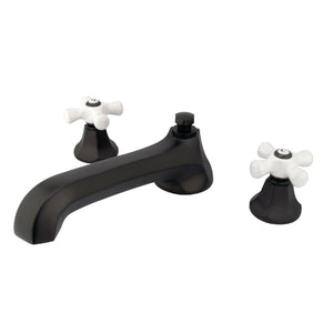 Metropolitan KS4305PX Two-Handle 3-Hole Deck Mount Roman Tub Faucet, Oil Rubbed Bronze