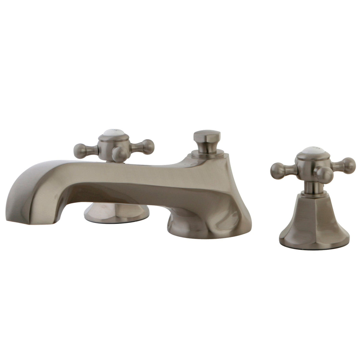 Vintage KS4308BX Two-Handle 3-Hole Deck Mount Roman Tub Faucet, Brushed Nickel