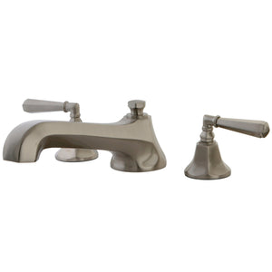 Metropolitan KS4308HL Two-Handle 3-Hole Deck Mount Roman Tub Faucet, Brushed Nickel
