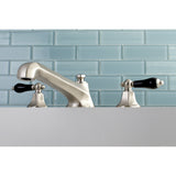 Duchess KS4308PKL Two-Handle 3-Hole Deck Mount Roman Tub Faucet, Brushed Nickel