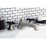 Duchess KS4308PKX Two-Handle 3-Hole Deck Mount Roman Tub Faucet, Brushed Nickel