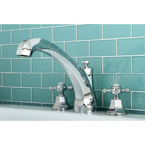 Metropolitan KS4321BX Two-Handle 3-Hole Deck Mount Roman Tub Faucet, Polished Chrome
